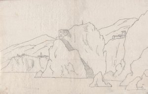 Felsenküste von John Robert Cozens