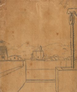 Dachansicht eines Baptisteriums