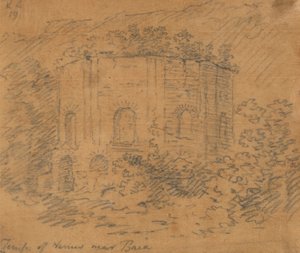 Tempel der Venus in der Nähe von Baia von John Robert Cozens