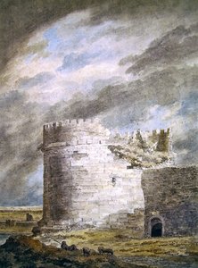 Das Grab von Cecilia Metella, Capo di Bore, nahe Rom von John Robert Cozens
