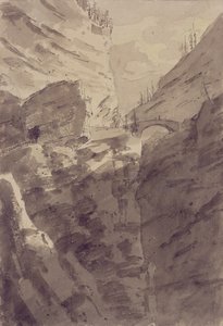 Via Mala in Graubünden von John Robert Cozens