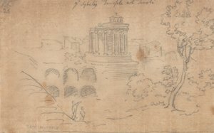 Der Tempel der Sibylle in Tivoli von John Robert Cozens