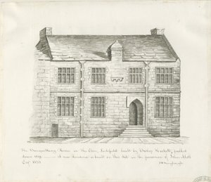 Lichfield - Bankettsaal in The Close: Sepiawaschzeichnung, nd [frühes 19. Jh.]