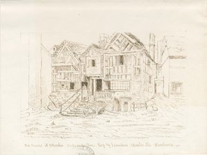 Uttoxeter Town - Ale Warehouse: Feder- und Tintenzeichnung, undatiert [? Mitte 19. Jahrhundert]