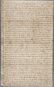 Ein Brief von John Row, einem Studenten in St. Andrews, an seinen Onkel, 1691 von John Row