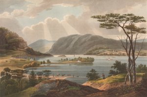 Blick von Fishkill nach West-Point Nr. 15 des Hudson River Portfolios, 1825