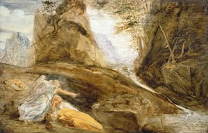 Der Engel zeigt Hagar den Bach