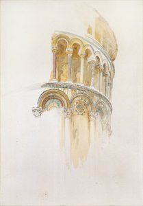 Apsis des Doms, Pisa, 28. April 1872 von John Ruskin