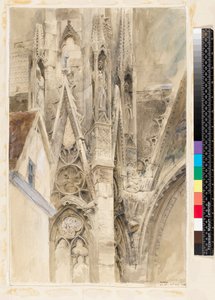 Eingang zum Südquerhaus der Kathedrale von Rouen, 1854