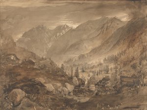 Berglandschaft, Macugnaga von John Ruskin