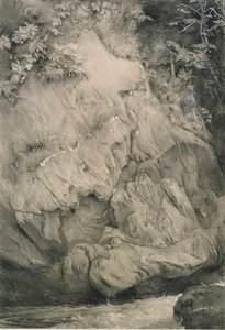 Studie von Gneisfelsen, Glenfinlas, Juli 1853-Februar 1854