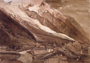 Der Glacier des Bossons, Chamonix von John Ruskin