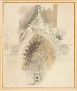 Der nördliche Bogen des Westportals der Kathedrale von Amiens, 17. - 18. Mai oder 23. September 1856