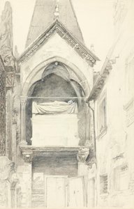 Das Grab von Cangrande I della Scala, Verona, 28. Mai-29. Juni 1869