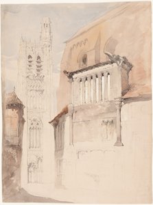 Turm der Kathedrale von Sens von John Ruskin