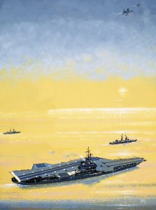Ein Träger der US-Midway-Klasse im Zweiten Weltkrieg