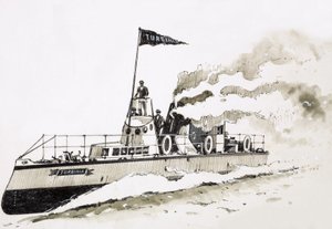 Turbinia, dampfbetriebenes Schiff