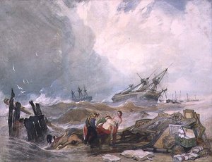 Das Wrack der Houghton Hall Bilder von John S. and Miles E. Cotman