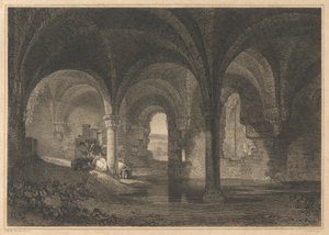 Krypta in der Kirkstall Abbey, Yorkshire