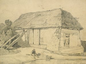 Eine Scheune in East Winch, Norfolk von John Sell Cotman