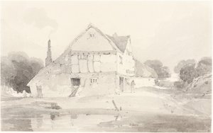 Ein Cottage in Dorking, Surrey von John Sell Cotman