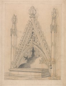 Ein Denkmal in der Raveningham Kirche, Norfolk von John Sell Cotman