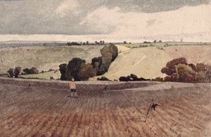 Ein gepflügtes Feld, ca. 1808 von John Sell Cotman