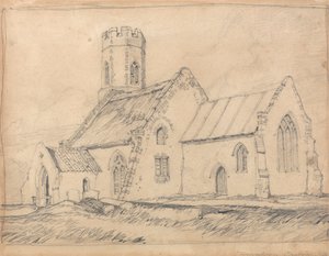 Brampton Kirche, Norfolk, von Südosten von John Sell Cotman