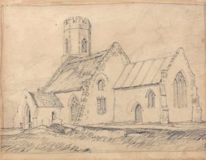 Brampton Kirche, Norfolk, von Südosten von John Sell Cotman