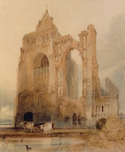 Croyland Abbey, Crowland von John Sell Cotman