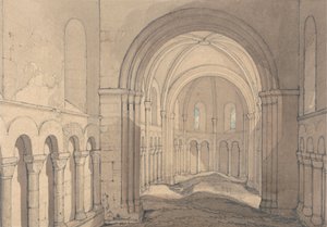 Innenraum der Kapelle von Saint Julien, nahe Rouen, Normandie
