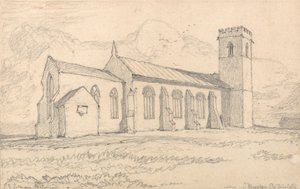Knapton Kirche, Norfolk, von Nordosten von John Sell Cotman