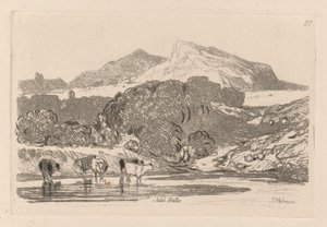 Liber Studiorum: Tafel 21, Blick in North Wales