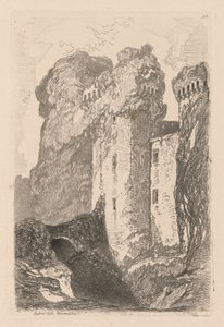 Liber Studiorum: Tafel 24, Ragland Castle, Monmouthshire von John Sell Cotman