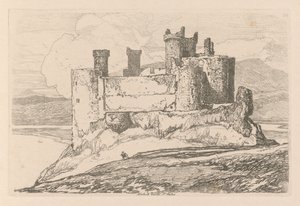 Liber Studiorum: Platte 25, Harlech Castle, Nordwales, 1838