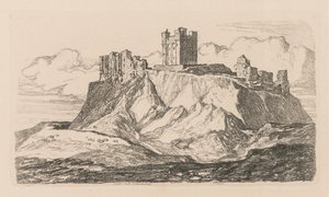 Liber Studiorum: Platte 30, Bambro Castle, Northumberland, 1838 von John Sell Cotman