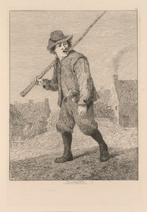 Liber Studiorum: Platte 46, Skizze nach Teniers, 1838