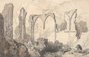 Ruine hinter der Freischule, Thetford, Suffolk von John Sell Cotman