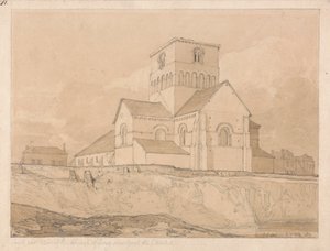 Südostansicht der Kirche von Lery, in der Nähe von Pont-de-l