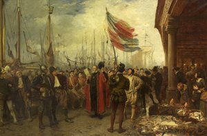 Der Ruf zu den Waffen - Plymouth Quay von John Seymour Lucas