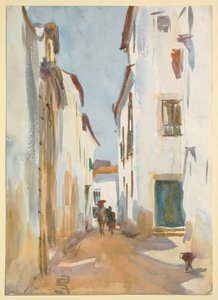 Straßenszene in Spanien von John Singer Sargent