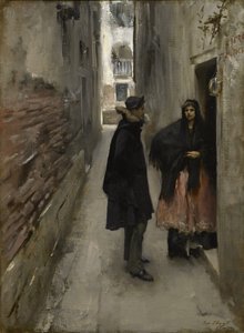 Eine Straße in Venedig, ca. 1880-82 von John Singer Sargent
