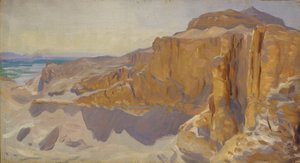 Klippen bei Deir el Bahri, Ägypten, 1890-91 von John Singer Sargent