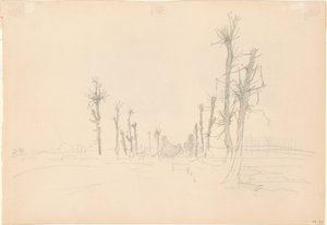 Verwüstete Landschaft [verso] von John Singer Sargent