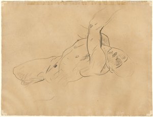 Fallender männlicher Akt [verso] von John Singer Sargent