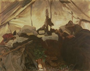 In einem Zelt in den kanadischen Rockies, 1916 von John Singer Sargent
