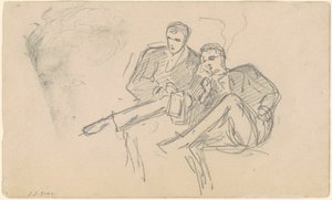 Sitzende Männer, ca. 1874-1877 von John Singer Sargent