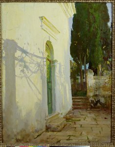 Schatten an einer Wand in Korfu
