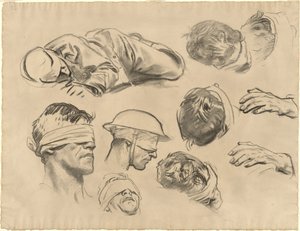 Studien für "Gassed" von John Singer Sargent