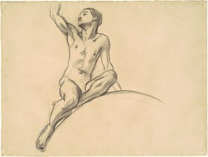 Studie für Figur über "Musik"